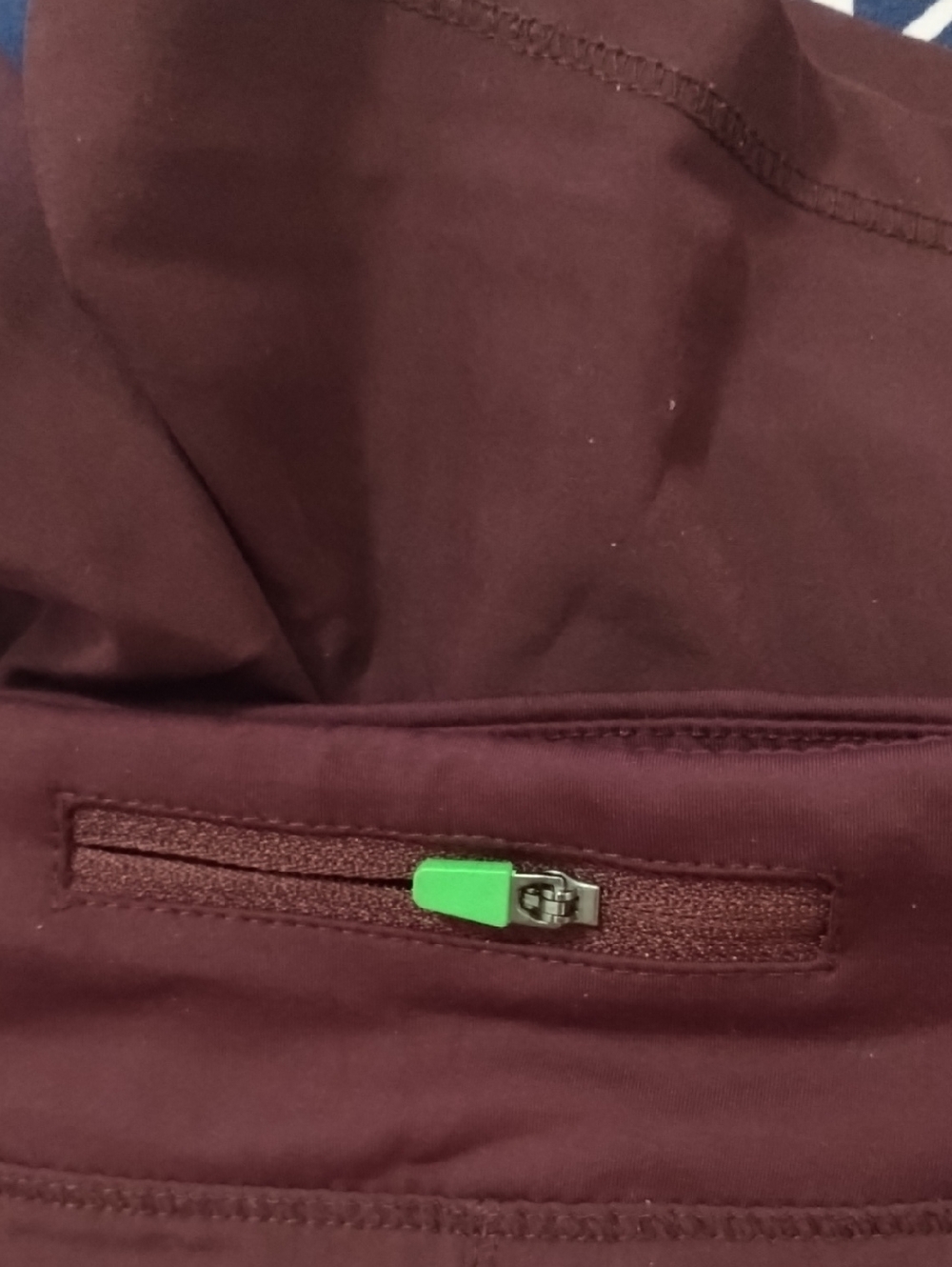 Women's Burgundy Active Shorts - Picture 4 of 6